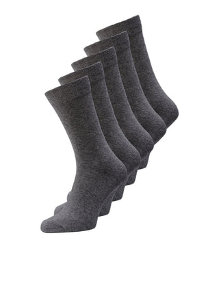 Ανδρικές κάλτσες JACJENS SOCK 5 PACK JACK & JONES 12113085 Dark Grey Melange NOOS S 24