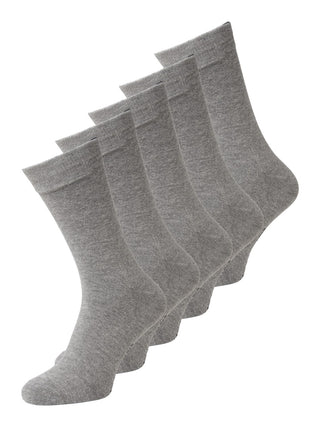 Ανδρικές κάλτσες JACJENS SOCK 5 PACK JACK & JONES 12113085 Light Grey Melange NOOS S 24