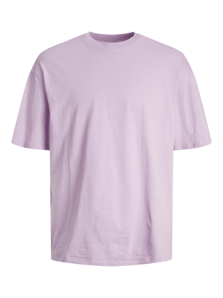 Ανδρικό t-shirt Wide Fit 100% Cotton JJEBRADLEY TEE SS O-NECK JACK & JONES 12249319 Purple Rose NOOS S 24
