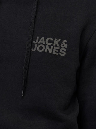 Ανδρικό φούτερ με κουκούλα JJECORP LOGO SWEAT HOOD JACK & JONES 12152840 Black NOOS W24/25