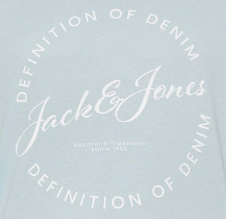Ανδρικό t-shirt JJGRAYSON TEE SS CREW NECK Jack & Jones 12288377 Celestial Blue SS26