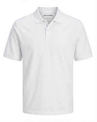 Ανδρική μπλούζα polo κοντομάνικη JJKANE POLO SS JACK&JONES 12270150 BRIGHT WHITE SS26
