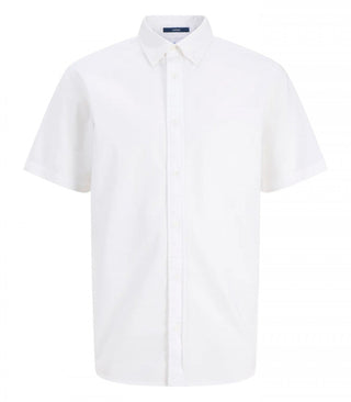Ανδρικό πουκάμισο κοντομάνικο JPRBLUHARVEY OXFORD S/S SHIRT JACK&JONES 12294964 WHITE SS26