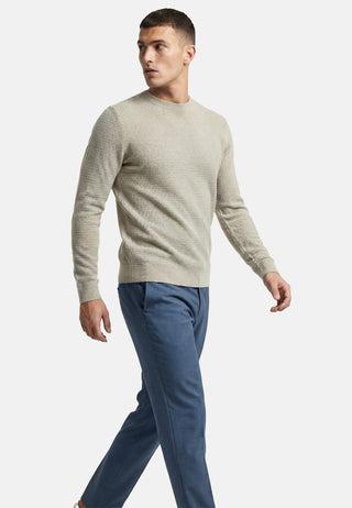 Ανδρική μακρυμάνικη μπλούζα πλεκτή JPRBLURILEY KNIT CREW NECK LS SN Jack & Jones 12295909 Mermaid SS26