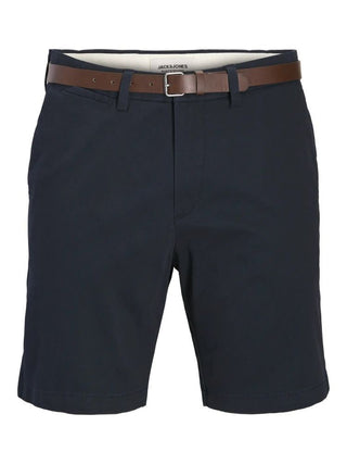 Ανδρική βερμούδα JPSTADAM BELTED CHINO SHORTS REG JACK&JONES 12288603 DARK NAVY SS26