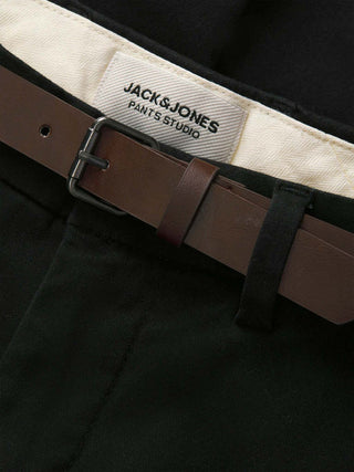 Ανδρικό παντελόνι JPSTMARCO ADAM BELTED CHINO Jack & Jones 12288598 Black SS26