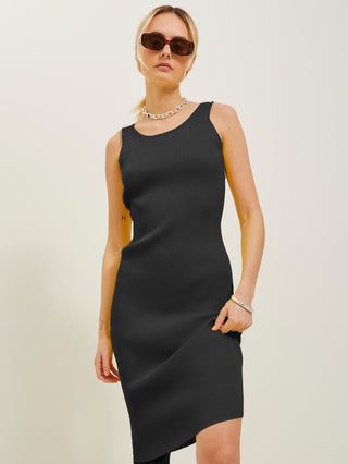 Γυναικείο φόρεμα πλεκτό JXAPRIL DRESS KNIT JJXX JACK & JONES 12237725 Black S23