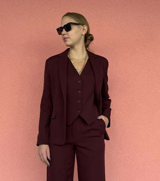 Γυναικείο σακάκι HAPPENING 3487-85690 BORDAUX W25/26