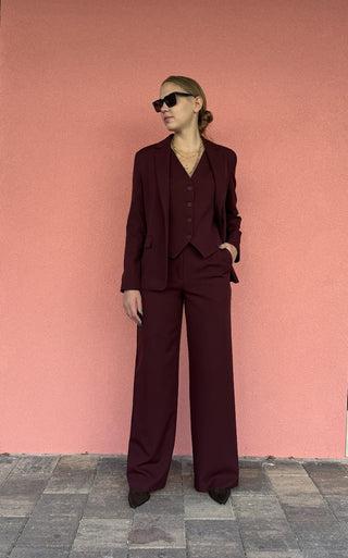 Γυναικείο σακάκι HAPPENING 3487-85690 BORDAUX W25/26