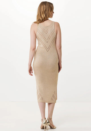 Γυναικείο φόρεμα πλεκτό MEXX MF006304651W ΧΡΥΣΟ SS25