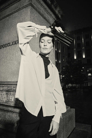 Γυναικείο πουκάμισο MOODO Z-KO-4832 OFF WHITE W25/26