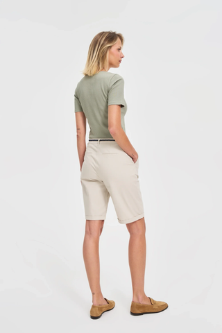 Γυναικείο σορτς MOODO L-SH-4600 BEIGE SS25