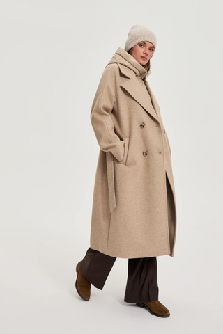 Γυναικείο παλτό MOODO Z-KU-4801 BEIGE W25/26