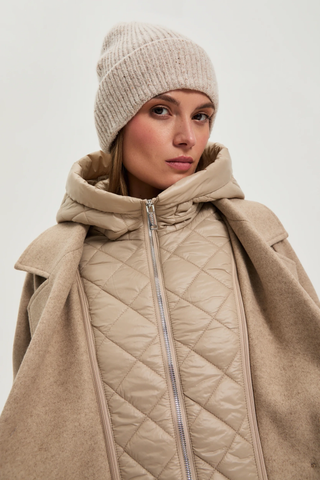 Γυναικείο παλτό MOODO Z-KU-4801 BEIGE W25/26