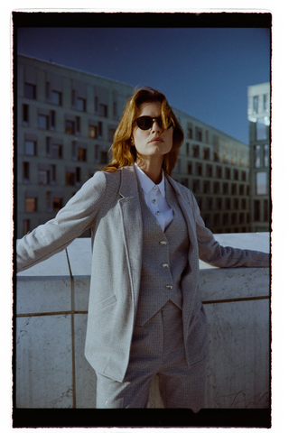 Γυναικείο σακάκι MOODO Z-MR-4806 GREY W25/26