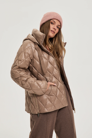 Γυναικείο μπουφάν MOODO Z-KU-4802 COFFEE W25/26