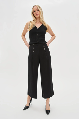 Γυναικεία παντελόνα MOODO L-SP-4634 BLACK SS25