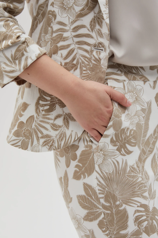 Γυναικείο παντελόνι MOODO L-SP-4603 OFF WHITE SS25