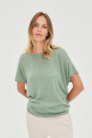 Γυναικεία μπλούζα κοντομάνικη MOODO L-SW-4903 OLIVE SS26