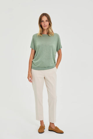 Γυναικεία μπλούζα κοντομάνικη MOODO L-SW-4903 OLIVE SS26