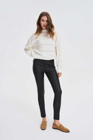 Γυναικείο παντελόνι MOODO Z-SP-4803 ΜΑΥΡΟ W25/26