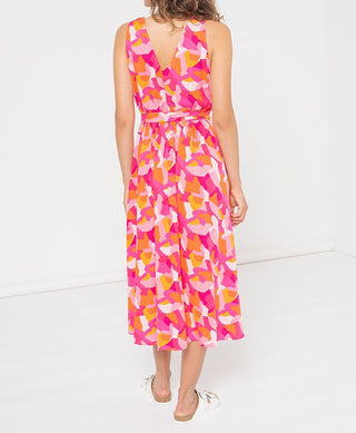 Γυναικείο φόρεμα maxi all over print VERO MODA 10267367 ΡΟΖ