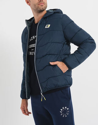 Ανδρικό μπουφάν JORSKY LIGHT PUFFER JACKET JACK & JONES 12238899 Total Eclipse W 23/24