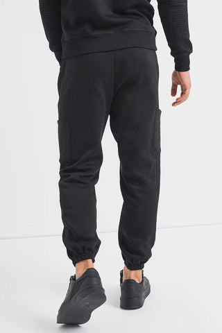 Ανδρικό παντελόνι φόρμας JPSTKANE JJSTRUCTURE SWEAT PANTS JACK & JONES 12246982 Black W 23/24