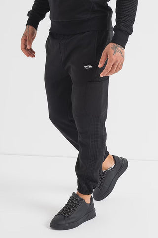 Ανδρικό παντελόνι φόρμας JPSTKANE JJSTRUCTURE SWEAT PANTS JACK & JONES 12246982 Black W 23/24