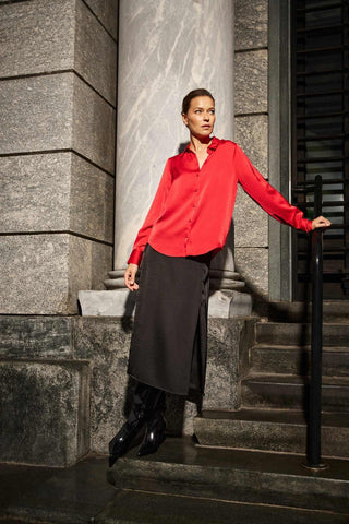 Γυναικείο πουκάμισο MOODO Z-KO-4831 RED W25/26