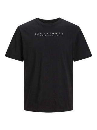 Ανδρικό t-shirt JJSETRA TEE SS CREW NECK JACK & JONES 12247985 Black S 24