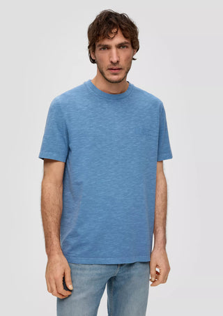 Ανδρικό t-shirt Regular Fit 100% Cotton S.OLIVER SO2141231 54D1 - Blue (Placed Print) S 24