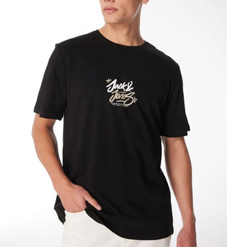 Ανδρικό t-shirt Standard Fit 100% Cotton JORSEQUOIA TEE SS CREW NECK 1 FST JACK & JONES 12258061 Black S 24