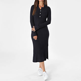 Γυναικείο φόρεμα πλεκτό TIFFOSI 10061610 DARK BLUE W25/26