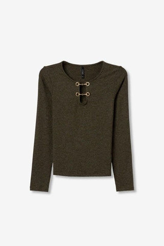 Γυναικεία πλεκτή μπλούζα TIFFOSI 10061693 ΛΑΔΙ W25/26