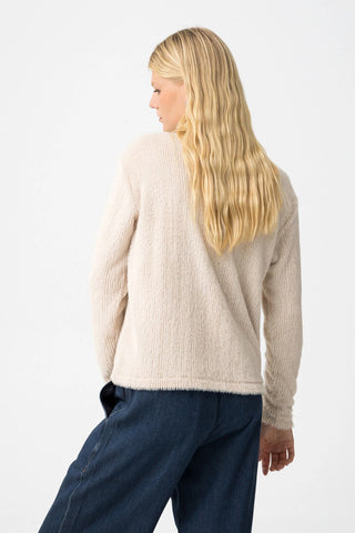 Γυναικεία πλεκτή μπλούζα TIFFOSI 10061746 ΜΠΕΖ ΑΝΟΙΧΤΟ W25/26