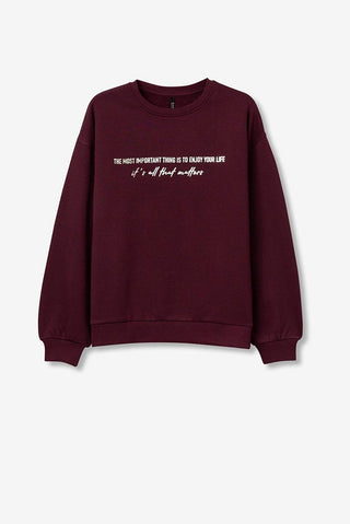 Γυναικείο φούτερ TIFFOSI 10061749 BORDAUX W25/26