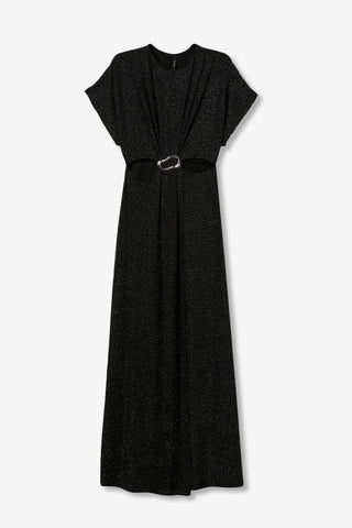 Γυναικείο φόρεμα πλεκτό TIFFOSI 10062077 ΜΑΥΡΟ W25/26