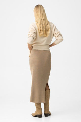 Γυναικεία φούστα πλεκτή TIFFOSI 10062156 ΜΠΕΖ W25/26