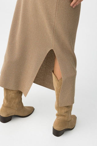 Γυναικεία φούστα πλεκτή TIFFOSI 10062156 ΜΠΕΖ W25/26