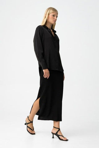 Γυναικεία φούστα πλεκτή TIFFOSI 10062156 BLACK W25/26