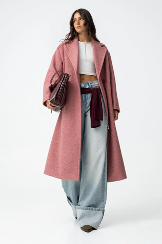 Γυναικείο παλτό TIFFOSI 10062220 DUSTY PINK W25/26