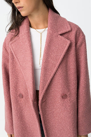 Γυναικείο παλτό TIFFOSI 10062220 DUSTY PINK W25/26