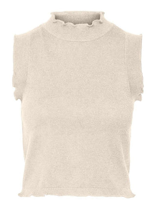 Γυναικείο top VMGOLD PLAIN SL HIGHNECK TOP BOO VERO MODA 10297855 Birch W 23/24