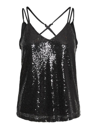 Γυναικείο top VMKAJE SINGLET TOP VERO MODA 10295614 Black W 23/24