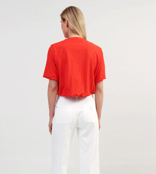 Γυναικείο top VMPENNY SS CROPPED TOP BOX JRS Vero Moda 10328166 Fiery Red SS25