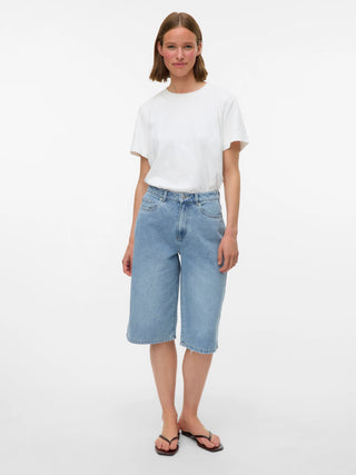 Γυναικείο σορτς denim VMNOCHA HR DNM JORTS SI311 Vero Moda 10326403 Light Blue Denim SS25