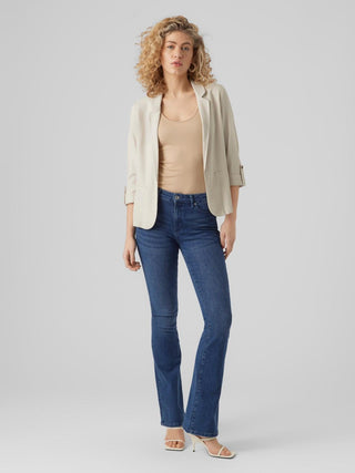 Γυναικείο σακάκι VMJESMILO 3/4 LOOSE BLAZER WVN GA VERO MODA 10279700 Silver Lining NOOS S 24