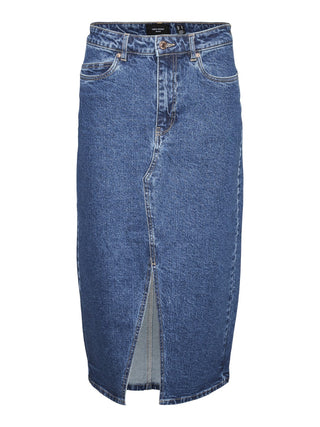 Γυναικεία φούστα VMVERI HR CALF DENIM SKIRT GA MIX VERO MODA 10295731 Medium Blue Denim NOOS S 24