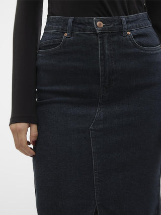 Γυναικεία φούστα VMVERI HR CALF DENIM SKIRT GA MIX VERO MODA 10295731 Black NOOS S 24